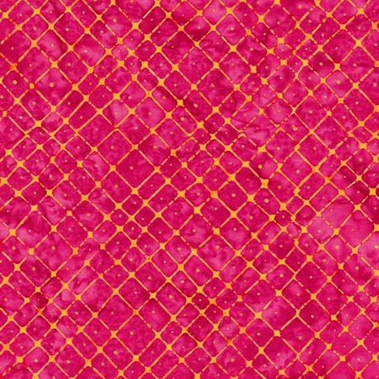 Batik Fabric-Dragonfruit-Hand Cut off the Bolt- Sold by the 1/2 yard- Anthology Fabrics-100% Cotton Fabric
