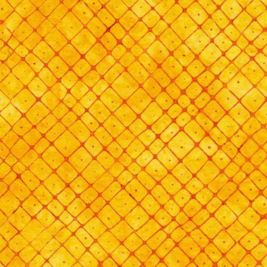 Batik Fabric-Pineapple- Hand Cut -Sold by the 1/2 Yard-Available in any Length- Anthology Fabrics-100% Cotton Fabric-Sold by the 1/2 Yard-