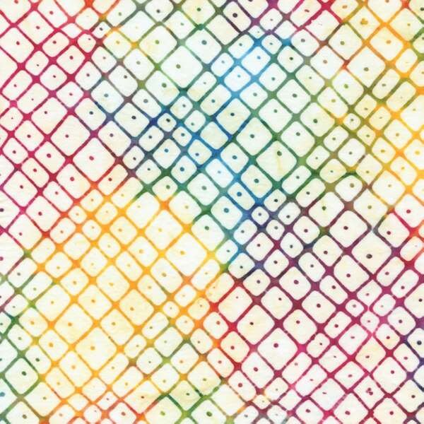 Batik Fabric-Rainbow- Hand Cut -Sold by the 1/2 Yard-Available in any Length- Anthology Fabrics-100% Cotton Fabric