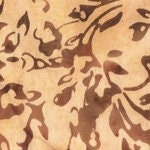 High Quality Batik Fabric-Hand Cut -Sold by the 1/2 Yard to any length-Sienna-Baliscapes-Anthology Fabrics-100% Cotton Fabric