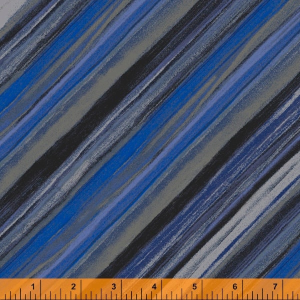 High Quality Quilting Fabric-- Hand Cut -Sold by the 1/2 Yard- Vista Collection-Midnight-Windham Fabrics-100% Cotton Fabric