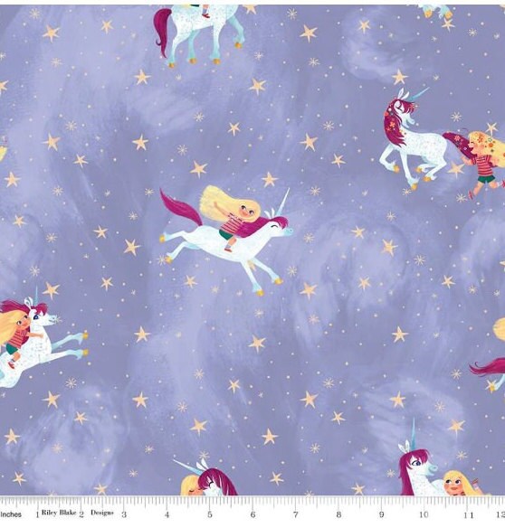 High Quality Quilt Fabric-Sold by the Yard-Riley Blake Designs-Unicorn pattern-Childrens fabric-100% Cotton Fabric 