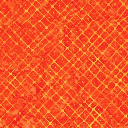 Batik Fabric-Mandarin- Hand Cut off the Bolt-Sold by the 1/2 yard- Anthology Fabrics-100% Cotton Fabric