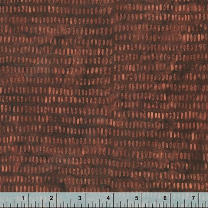 High Quality Batik Fabric-Hand Cut -Sold by the 1/2 Yard-Available in any Length-Brown-Baliscapes-Anthology Fabrics-100% Cotton Fabric