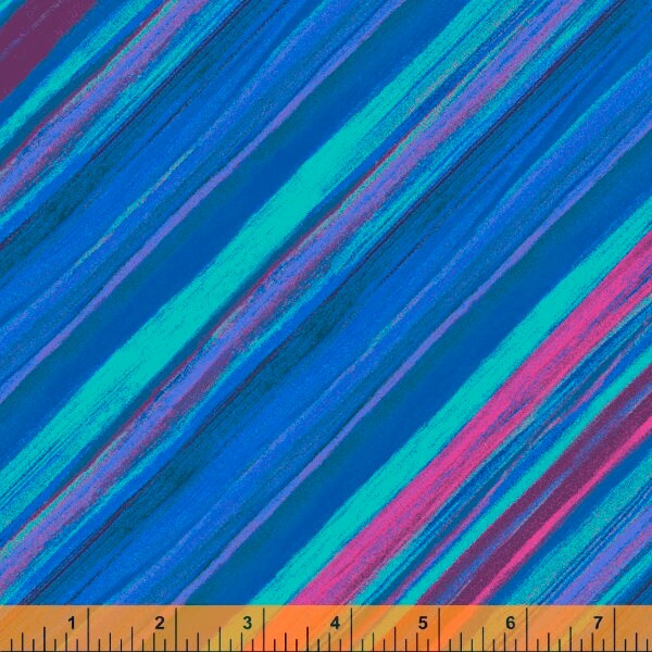 High Quality Quilting Fabric-- Hand Cut -Sold by the 1/2 Yard- Vista Collection-Deep Blue-Windham Fabrics-100% Cotton Fabric