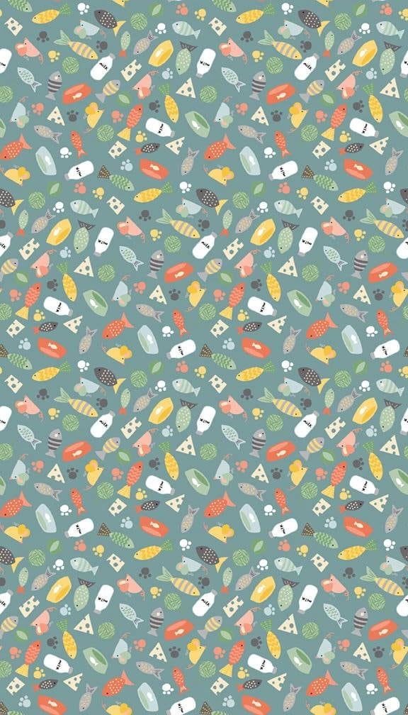 High Quality Quilt Fabric-Sold by the Yard- Andover Fabrics- Cool Cats-100% Cotton Fabric