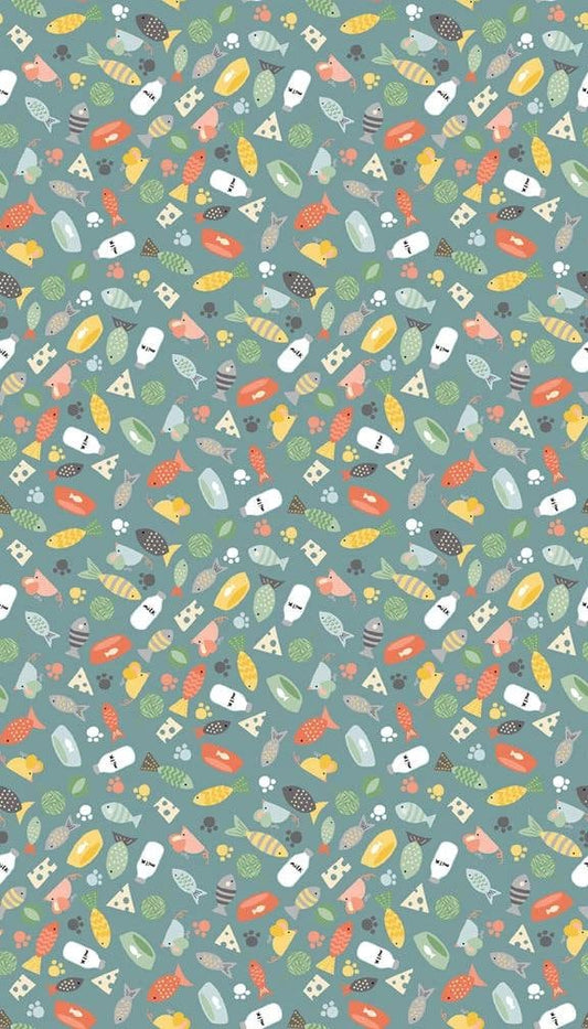 High Quality Quilt Fabric-Sold by the Yard- Andover Fabrics- Cool Cats-100% Cotton Fabric