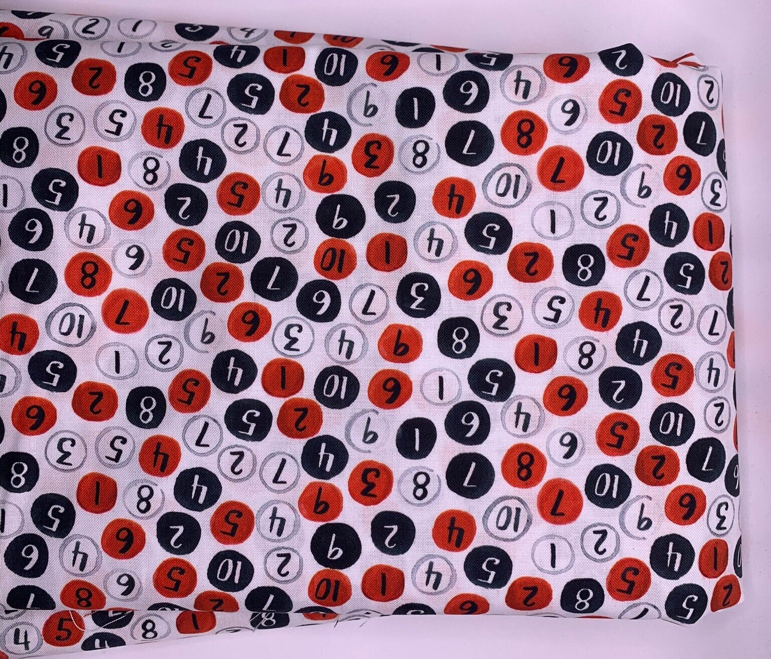 High Quality Quilt Fabric-Sold by the Yard- Dear Stella Fabric- Numbers-100% Cotton Fabric