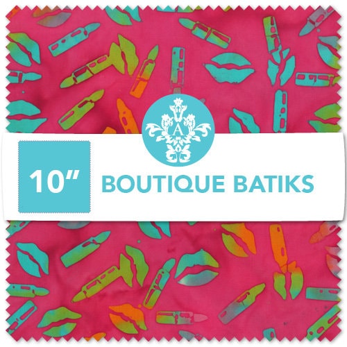 High Quality Precut Quilt Fabric Layer Cake-(40) 10"x10" Squares-Windham Fabrics-Boutique Batik-100% Cotton
